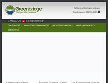 Tablet Screenshot of greenbridgelaw.com